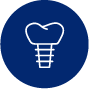 colocación de la corona